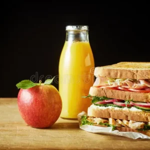 Fruit Bowl + Monsoon Juice + Brown Bread Sandwich