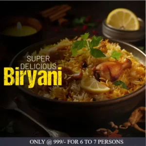 CHICKEN BIRYANI FAMILY PACK(SERVES 6 TO 7)