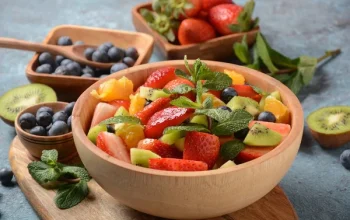 Healthy fruit bowl
